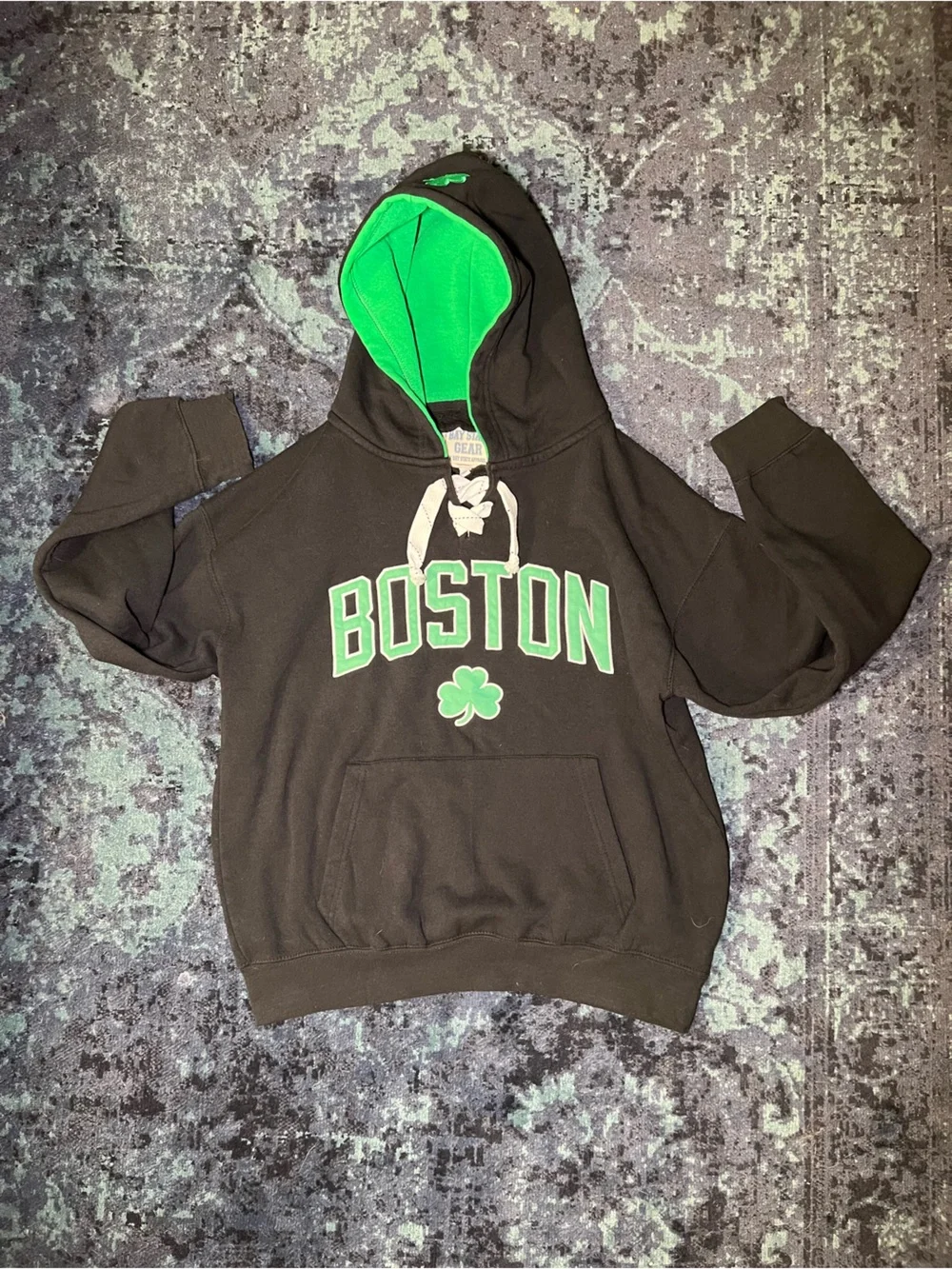 Black and Green Boston Celtics Hoodie